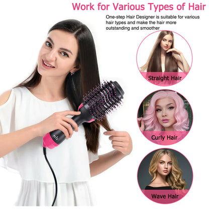 Hair Dryer Brush All in 1 (Dryer + Styler & Straightener + Volumizer)